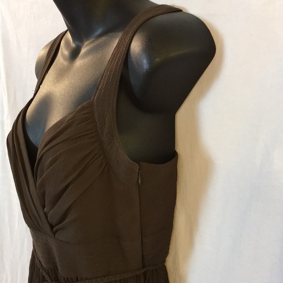 WHBM Surplice Midi Micro Pleat Dress Size 2 - Picture 4 of 6